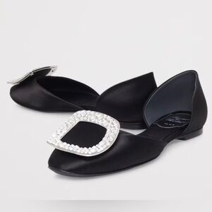 ROGER VIVIER Chips Strauss Ballerina flats Swarovski crystal-embellished buckle
